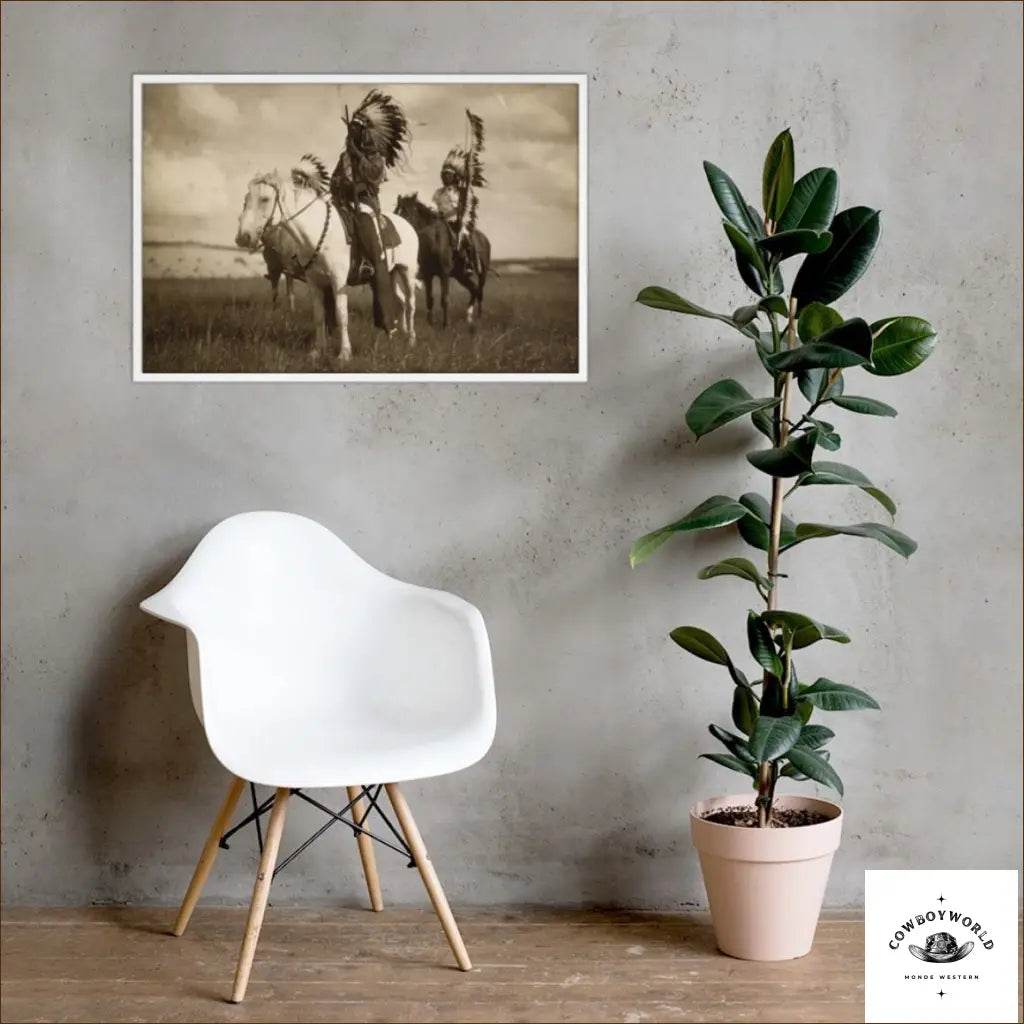 Affiche Western Amérindien - Cowboy World