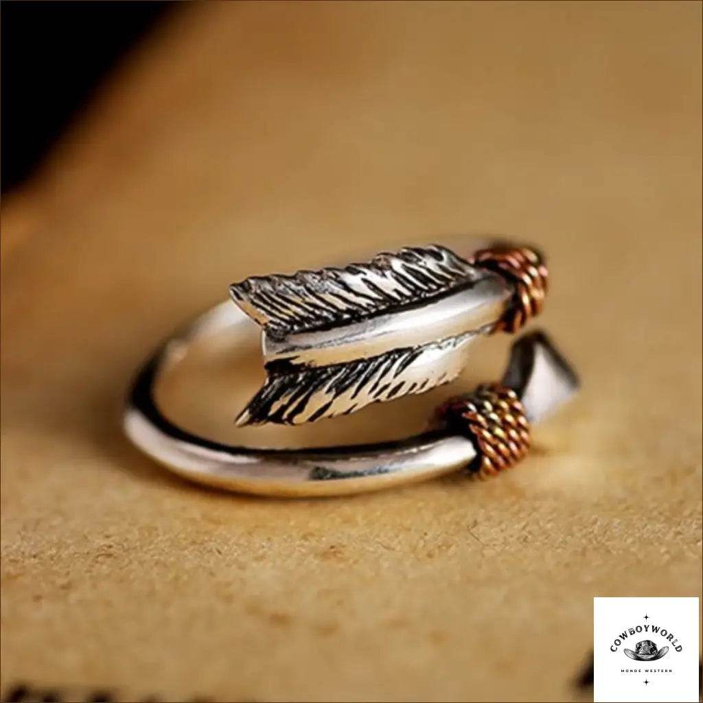 Bague Style Western (Argent) - Cowboy World