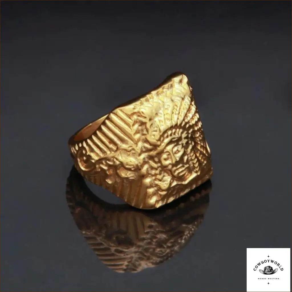 Bague Western Amérindienne Homme - Cowboy World