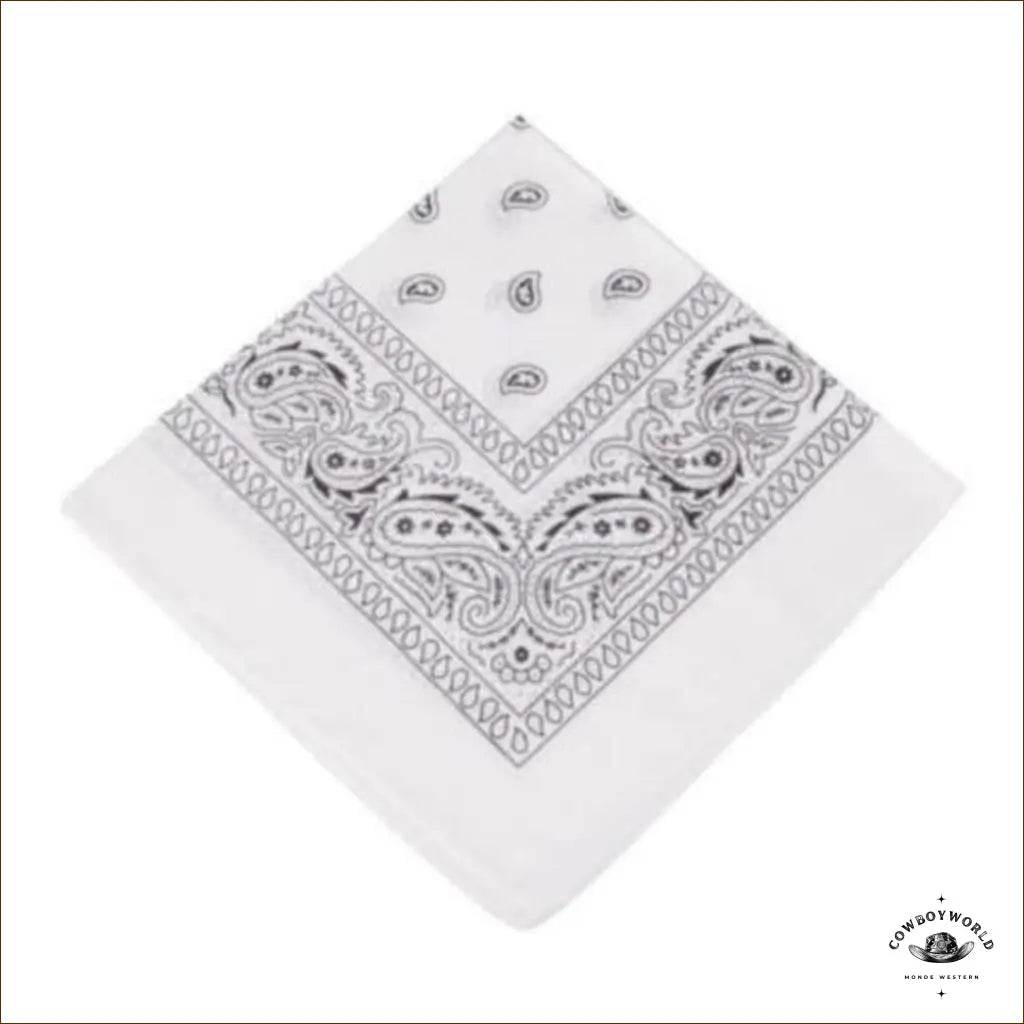 Bandana Cowboy Blanc - Cowboy World