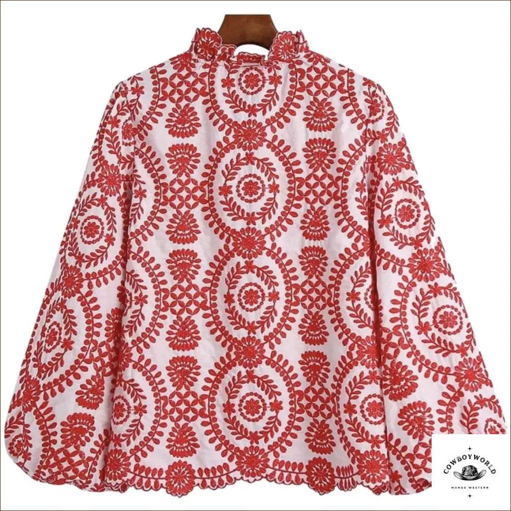 Blouse Cowboy Brodée - Cowboy World