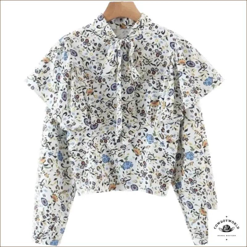 Blouse Cowboy Florale - Cowboy World
