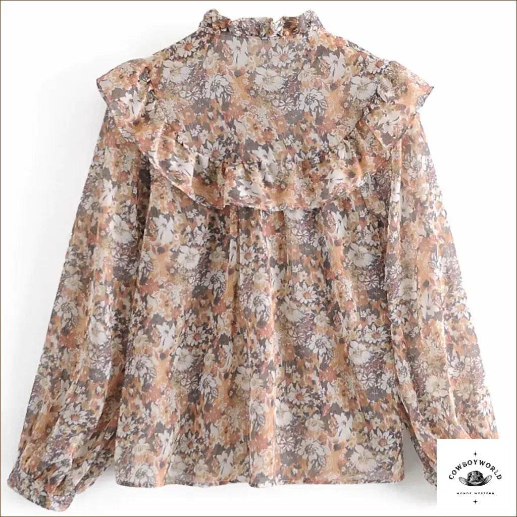 Blouse de Cowboy Marron - Cowboy World