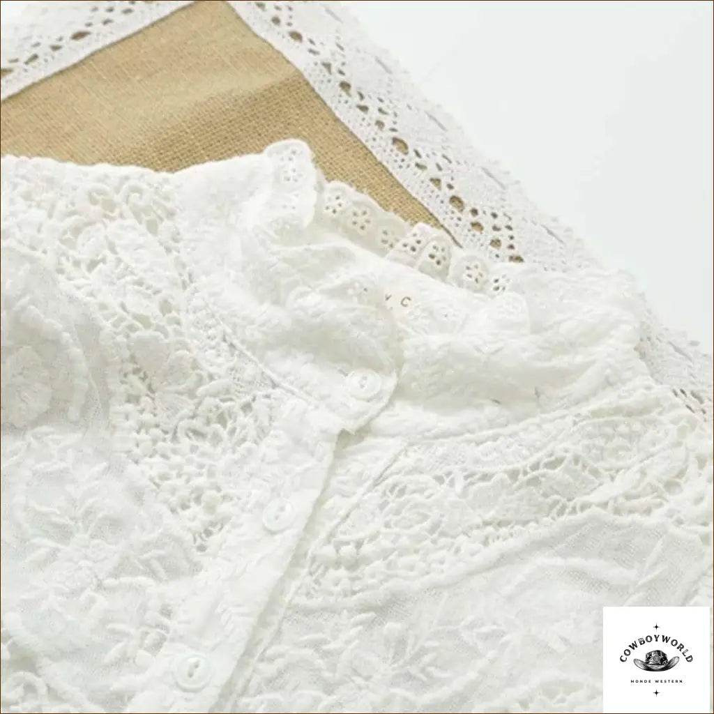 Blouse de Western Blanche - Cowboy World