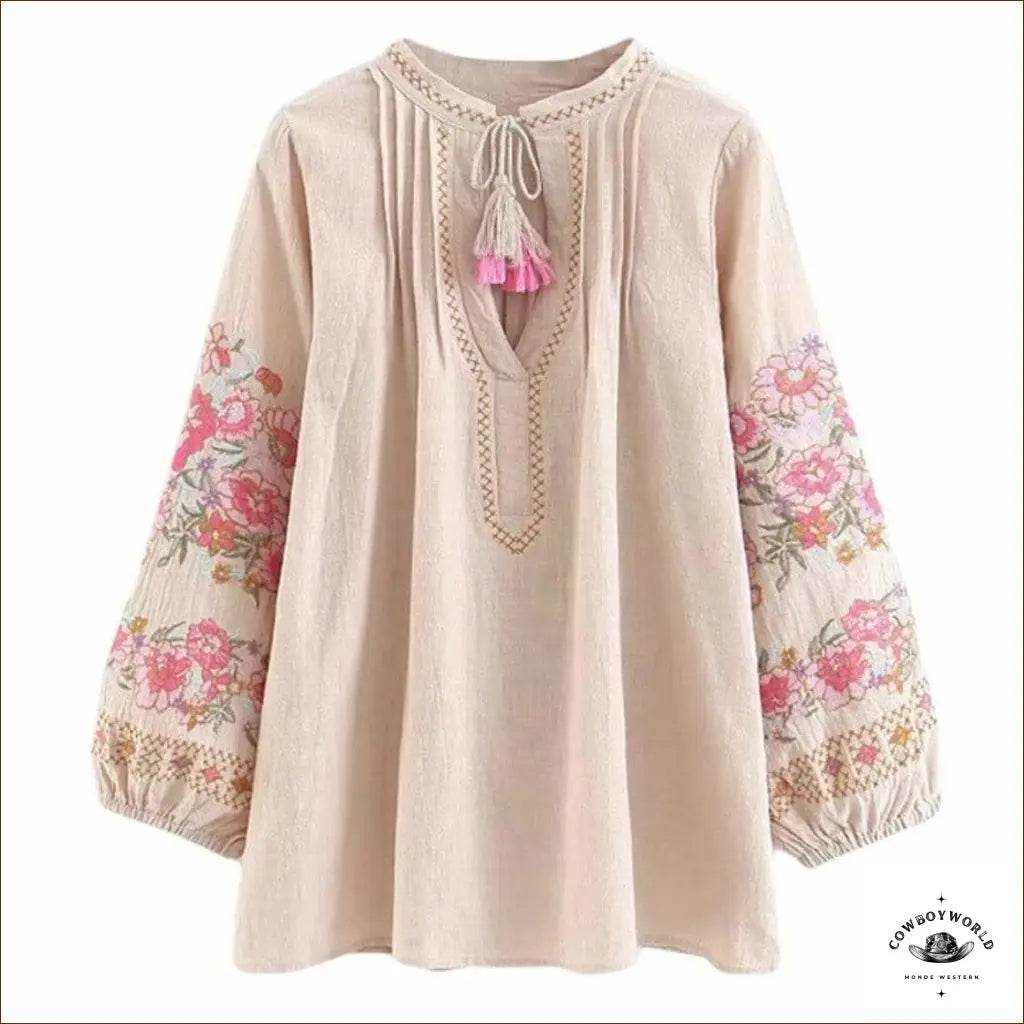 Blouse Femme Ethnique Country - Cowboy World
