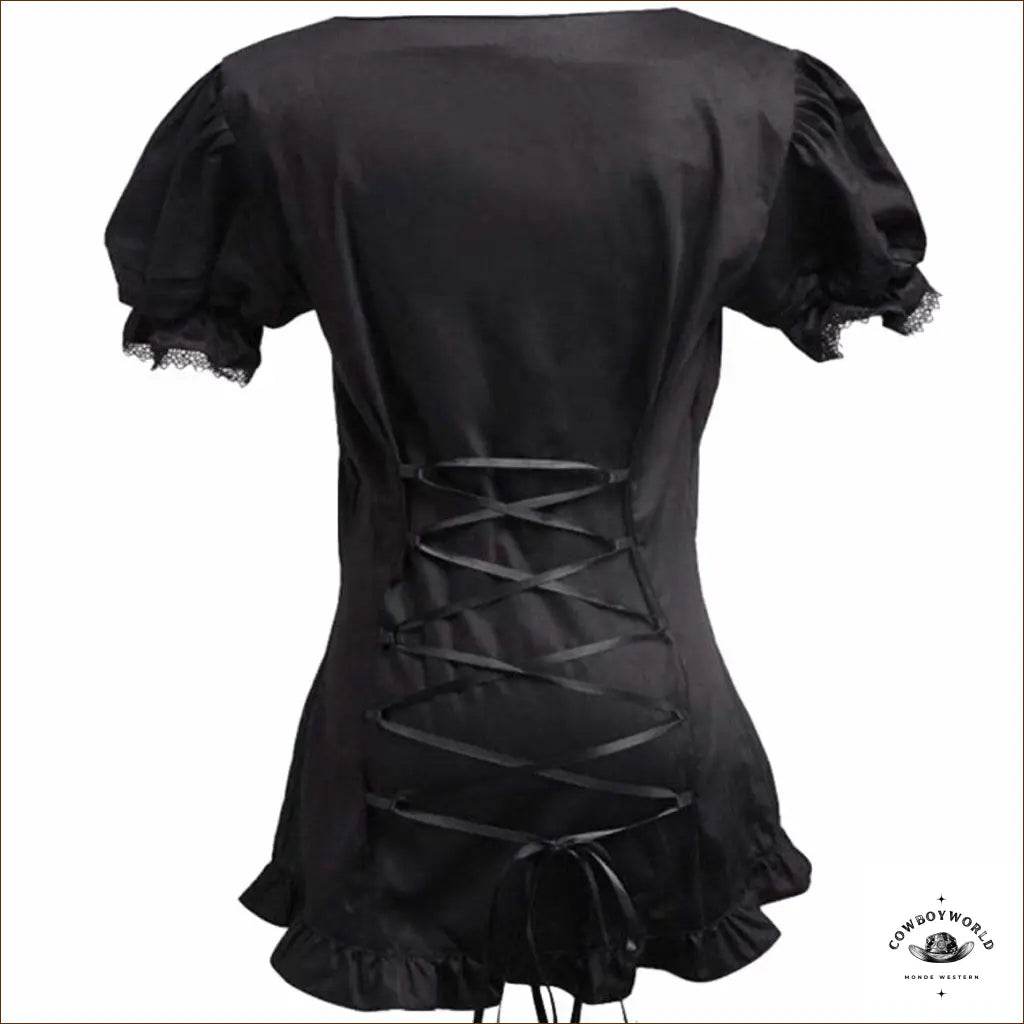 Blouse Noire Style Country Western - Cowboy World