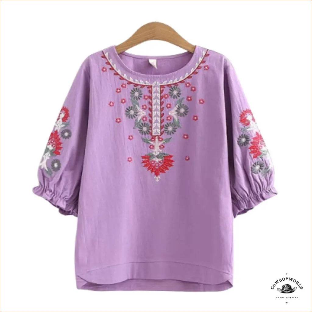 Blouse Western Style Indien - Cowboy World