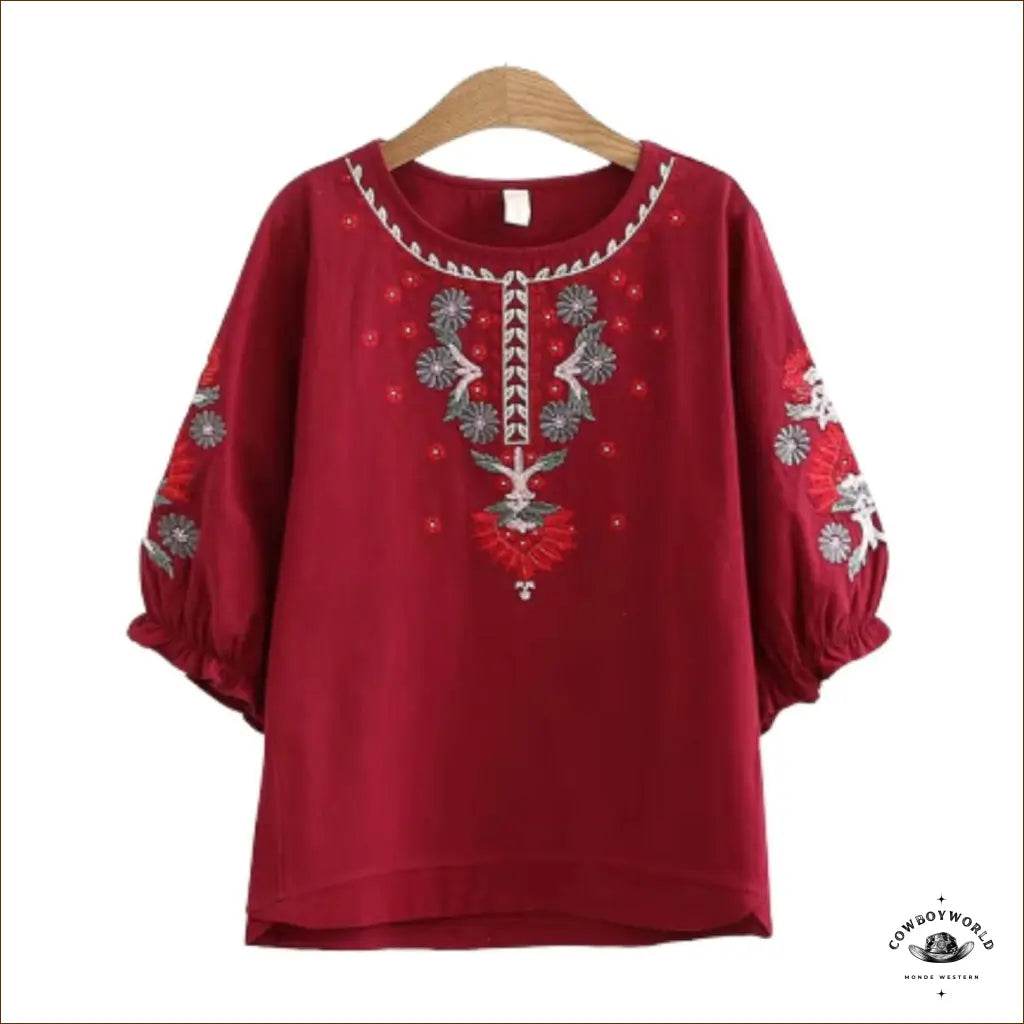 Blouse Western Style Indien - Cowboy World