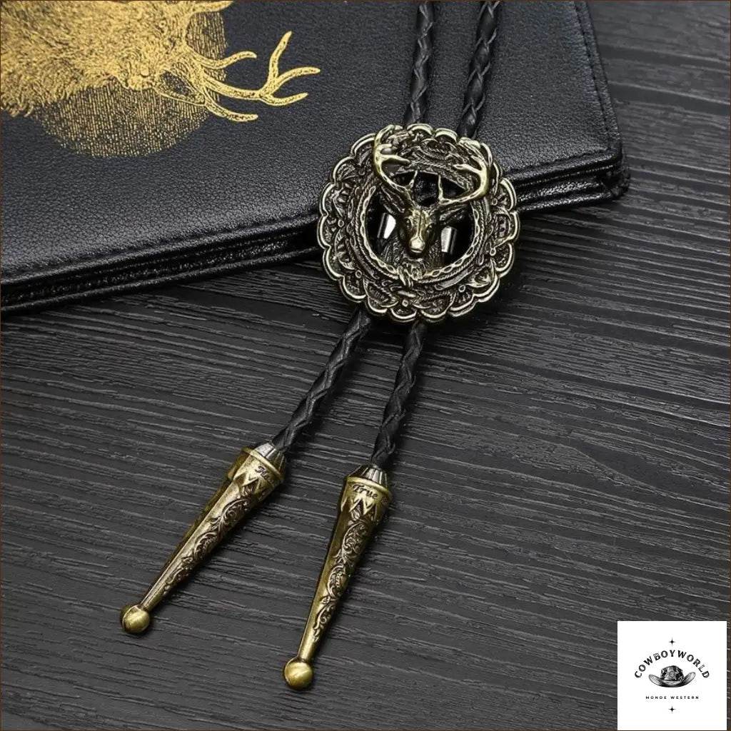 Bolo Tie Cerf - Cowboy World