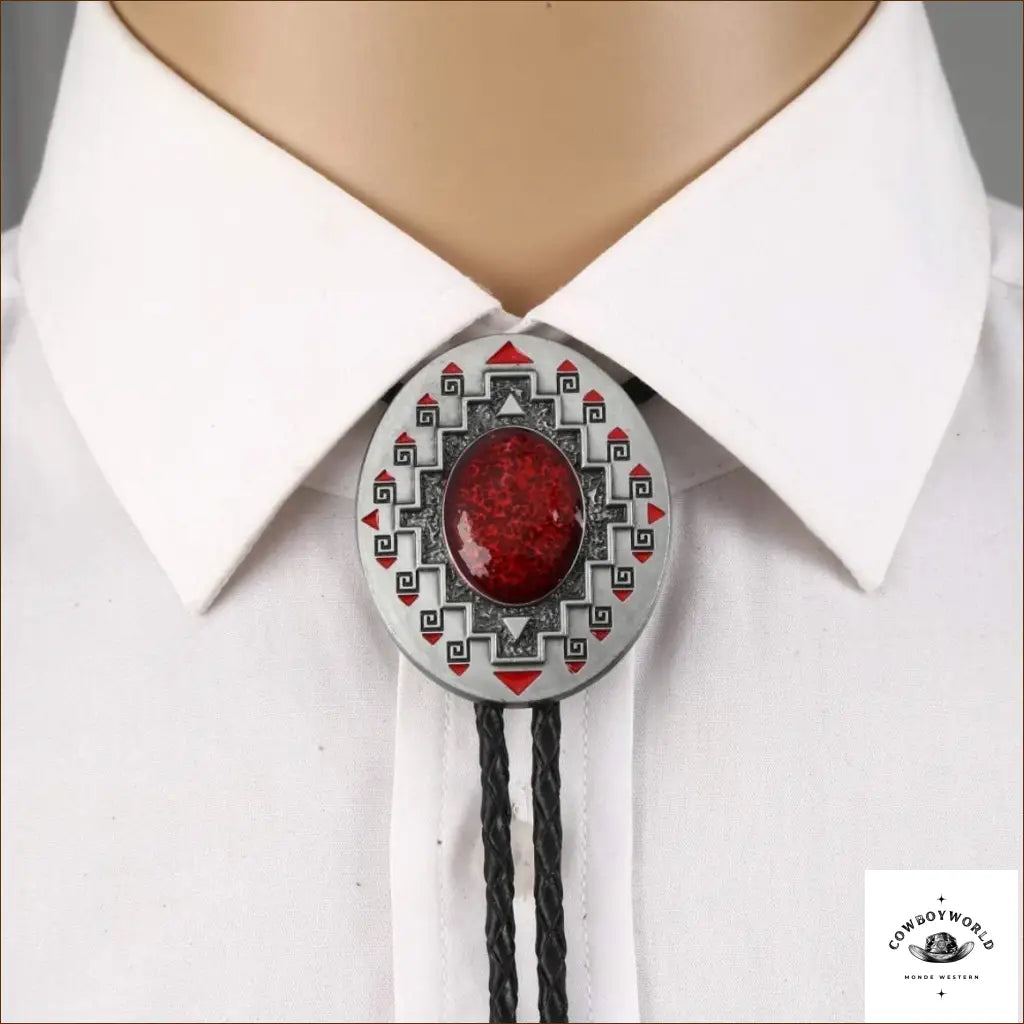 Bolo Tie Homme Rouge