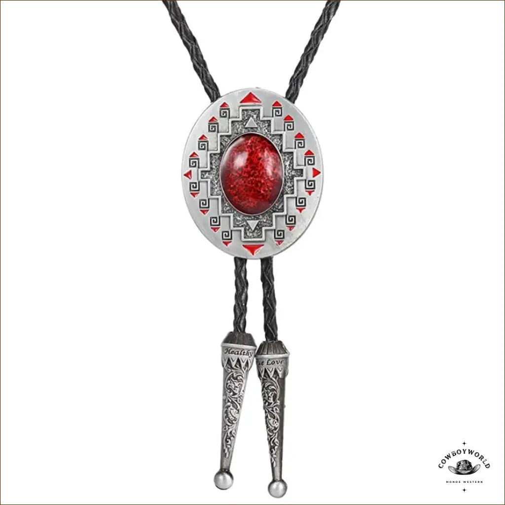 Bolo Tie Homme Rouge