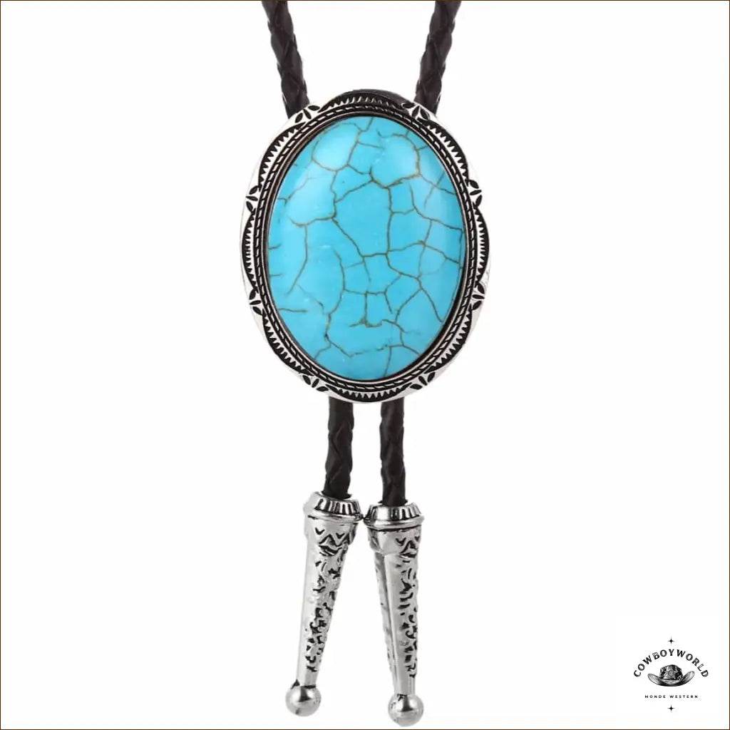 Bolo tie Turquoise - Cowboy World