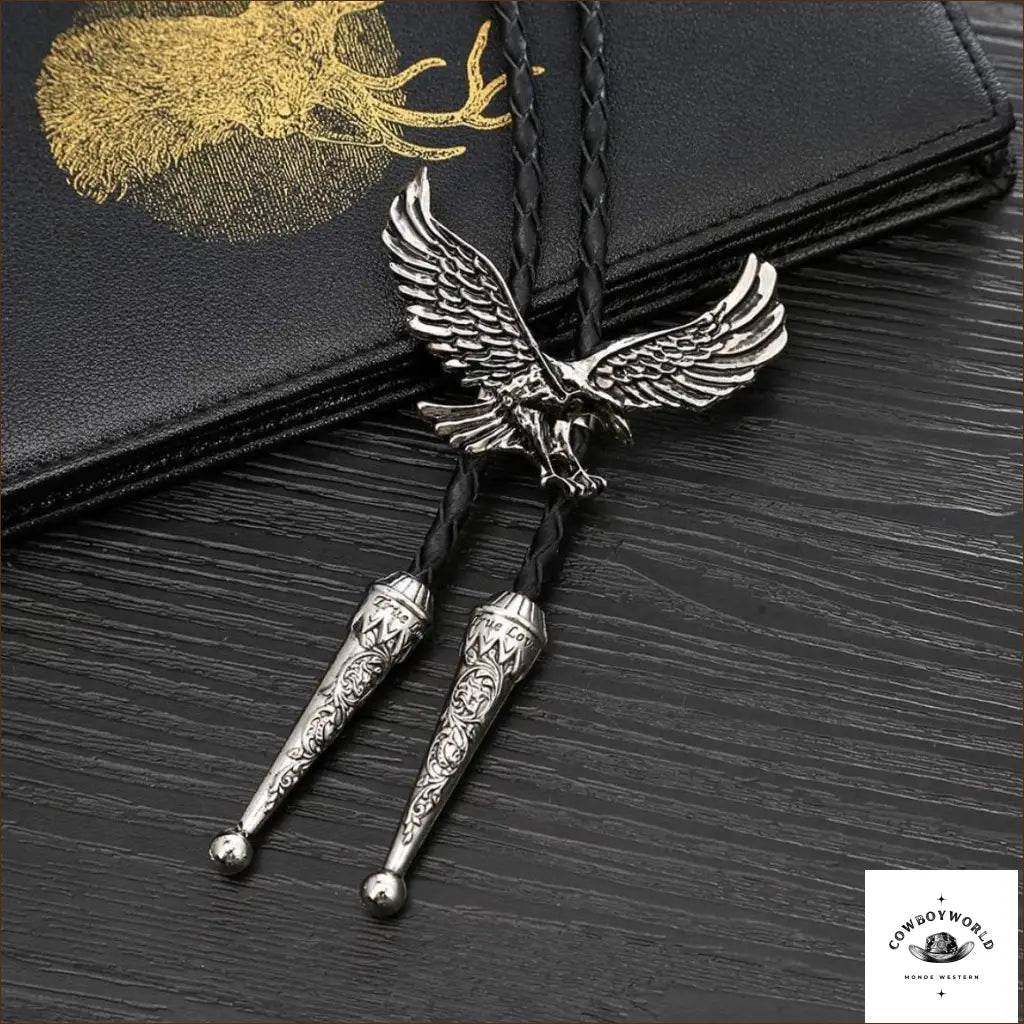 Bolo Tie Western Motif Aigle - Cowboy World
