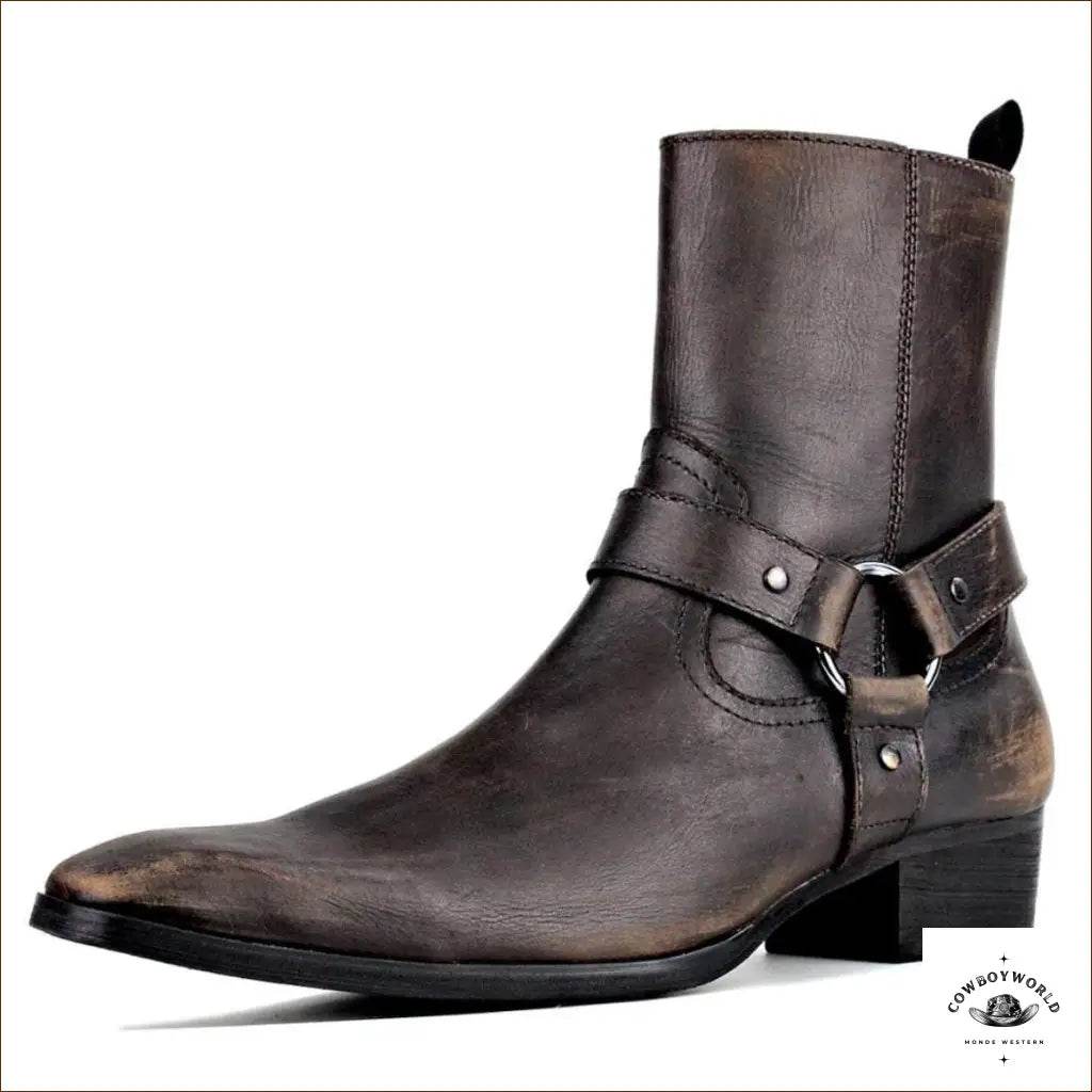 Boots Cowboy Marron Homme - Cowboy World