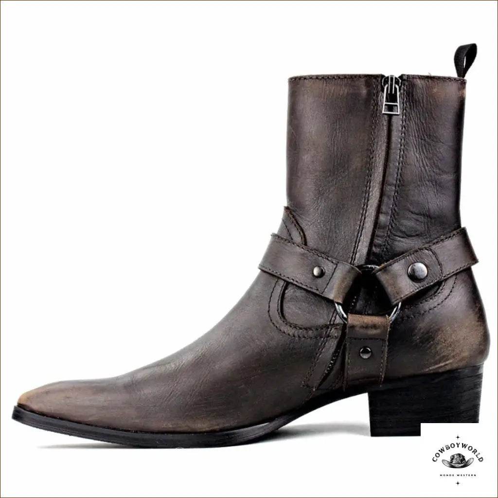 Boots Cowboy Marron Homme - Cowboy World