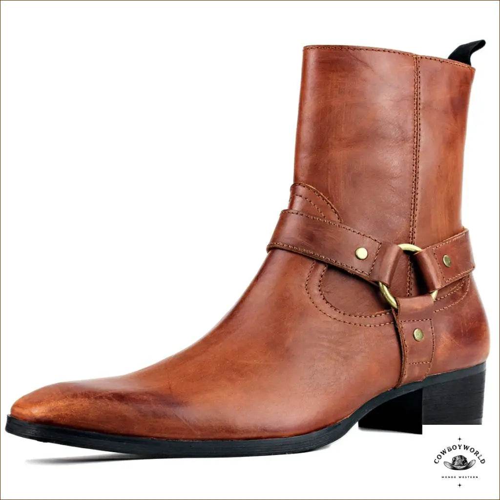 Boots Cowboy Marron Homme - Cowboy World