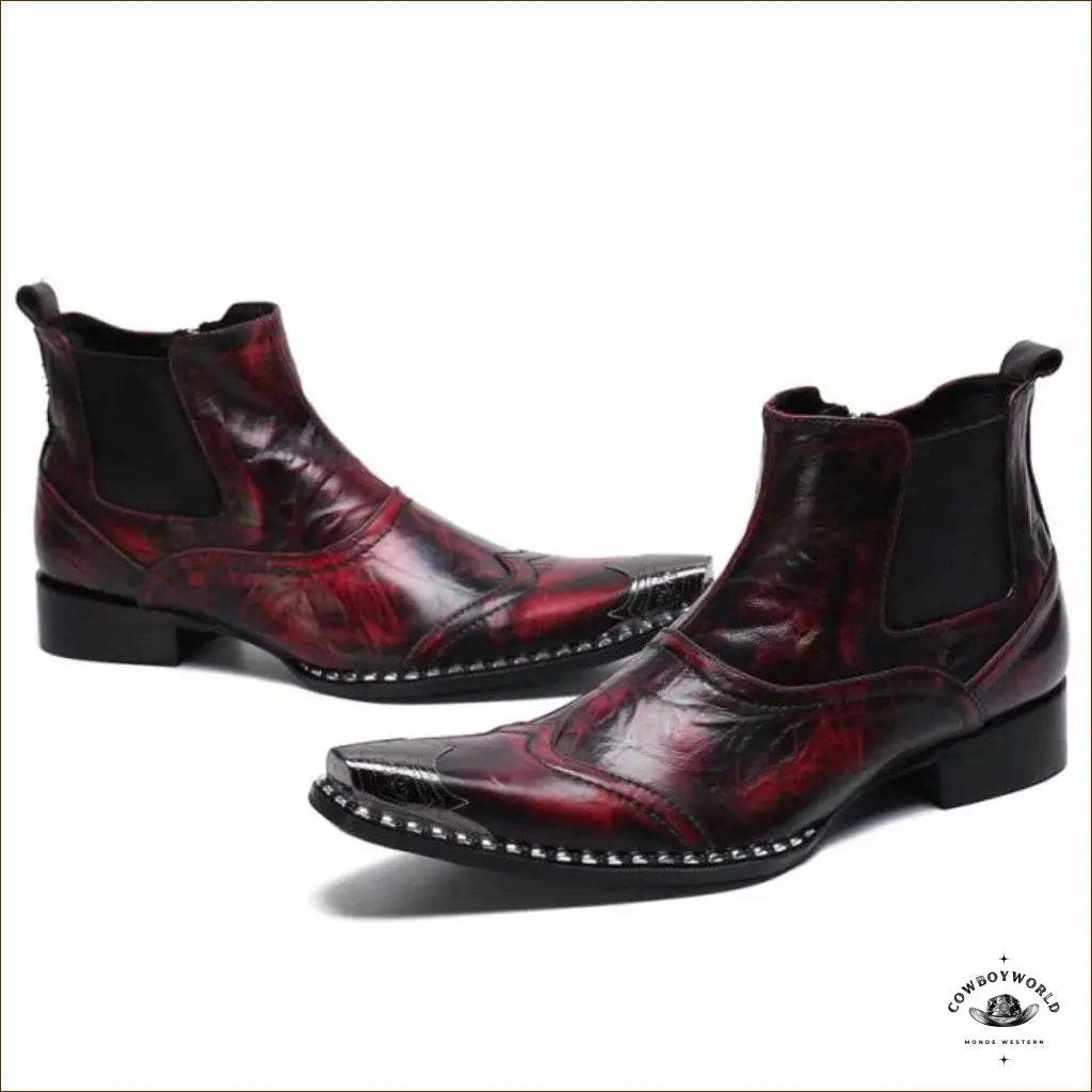 Boots Western Homme Carrées - Cowboy World