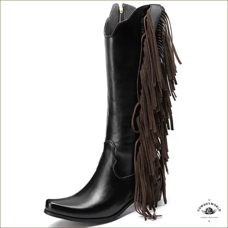 Bottes Country Blanches à Franges - Cowboy World