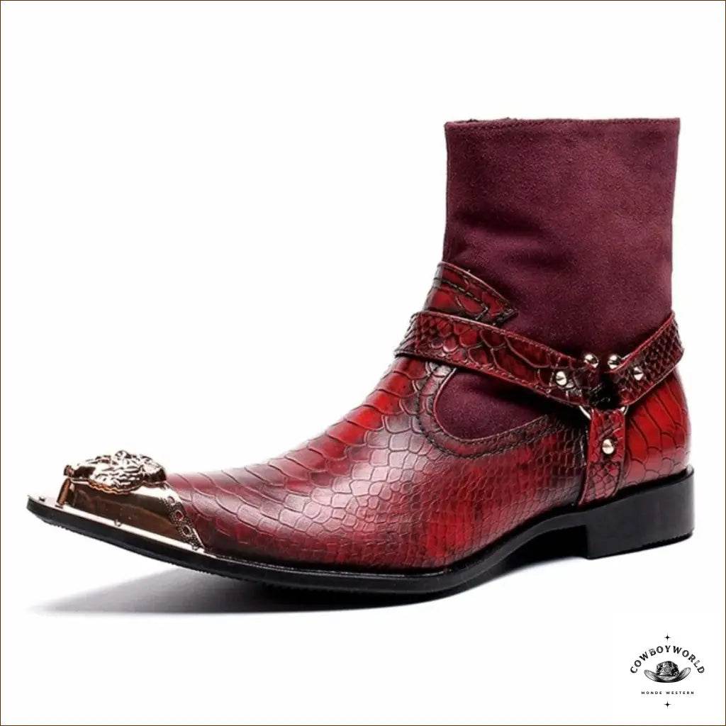 Bottes Cowboy Rouges - Cowboy World