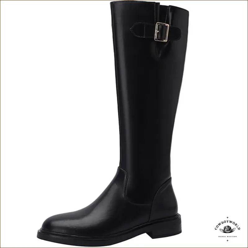 Bottes Cuir Équitation Western Femme - Cowboy World
