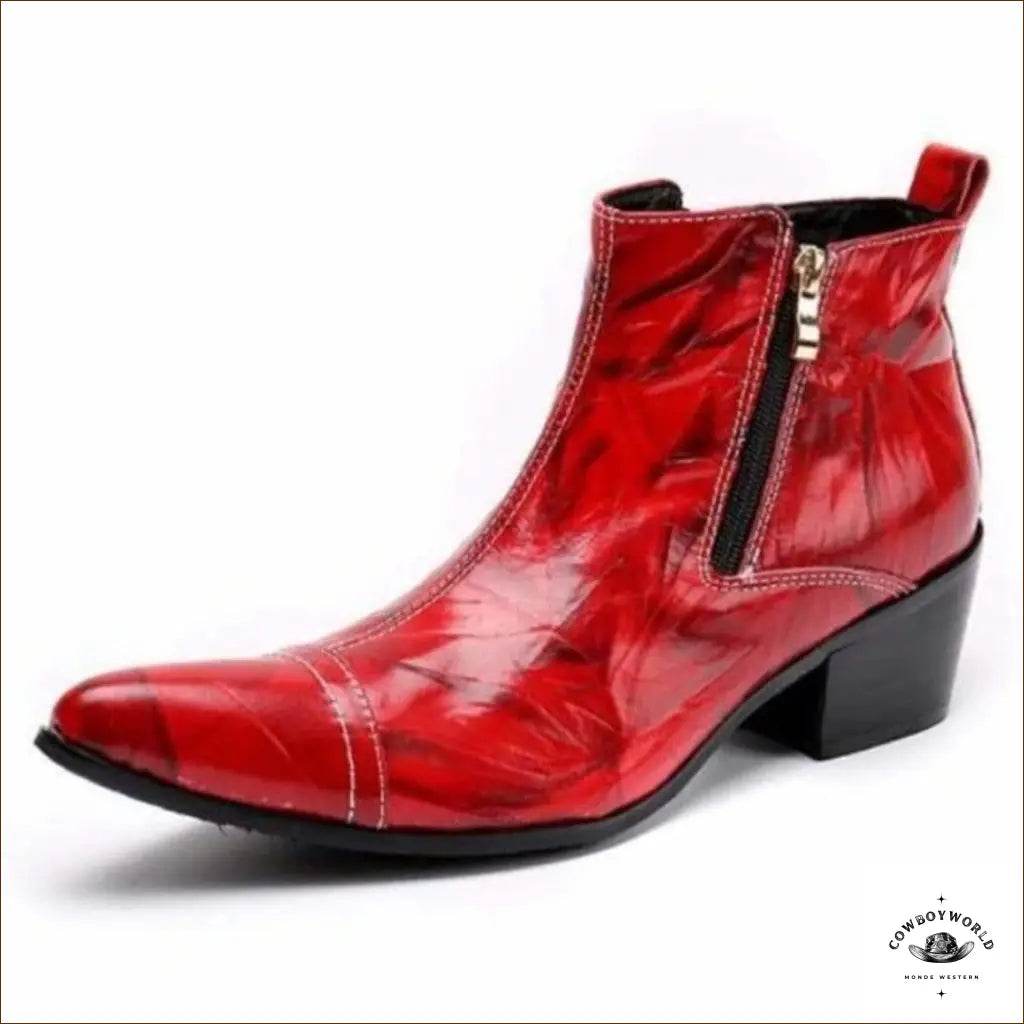 Bottes de Western Rouges - Cowboy World
