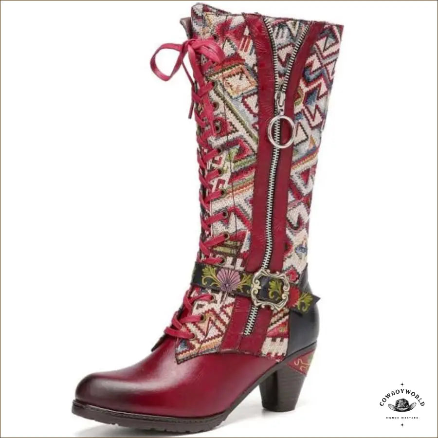 Bottes Western Cuir Femme