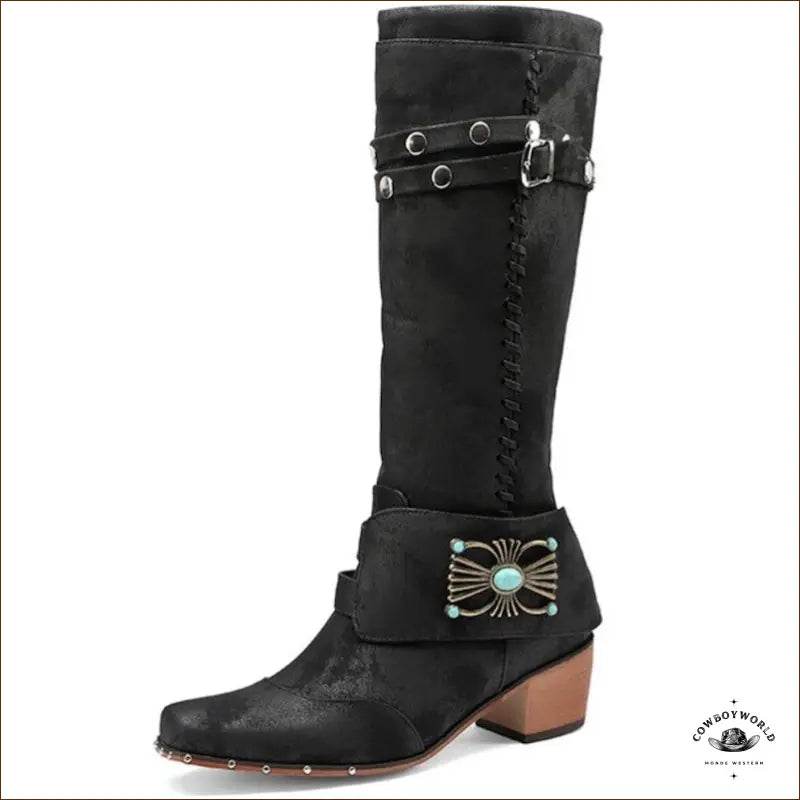 Bottes Western Femme Marron - Cowboy World