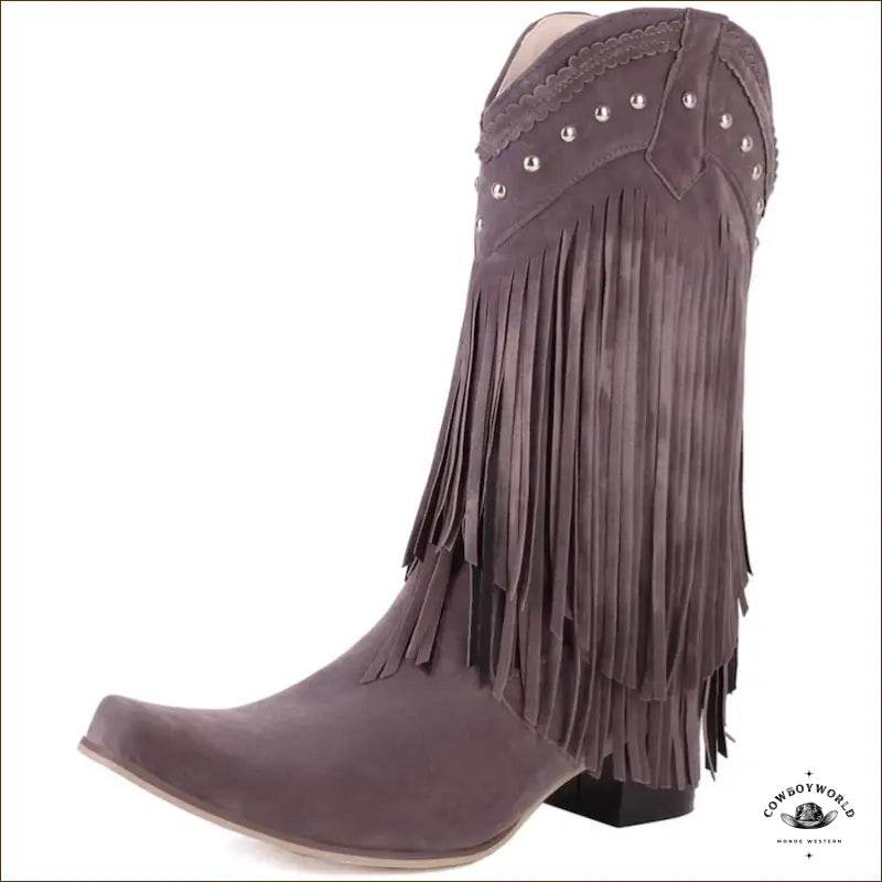 Bottes Western Femme Rouges - Cowboy World