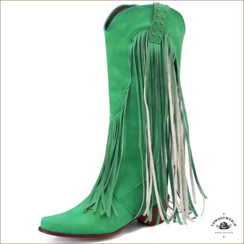 Bottes Western Vertes - Cowboy World