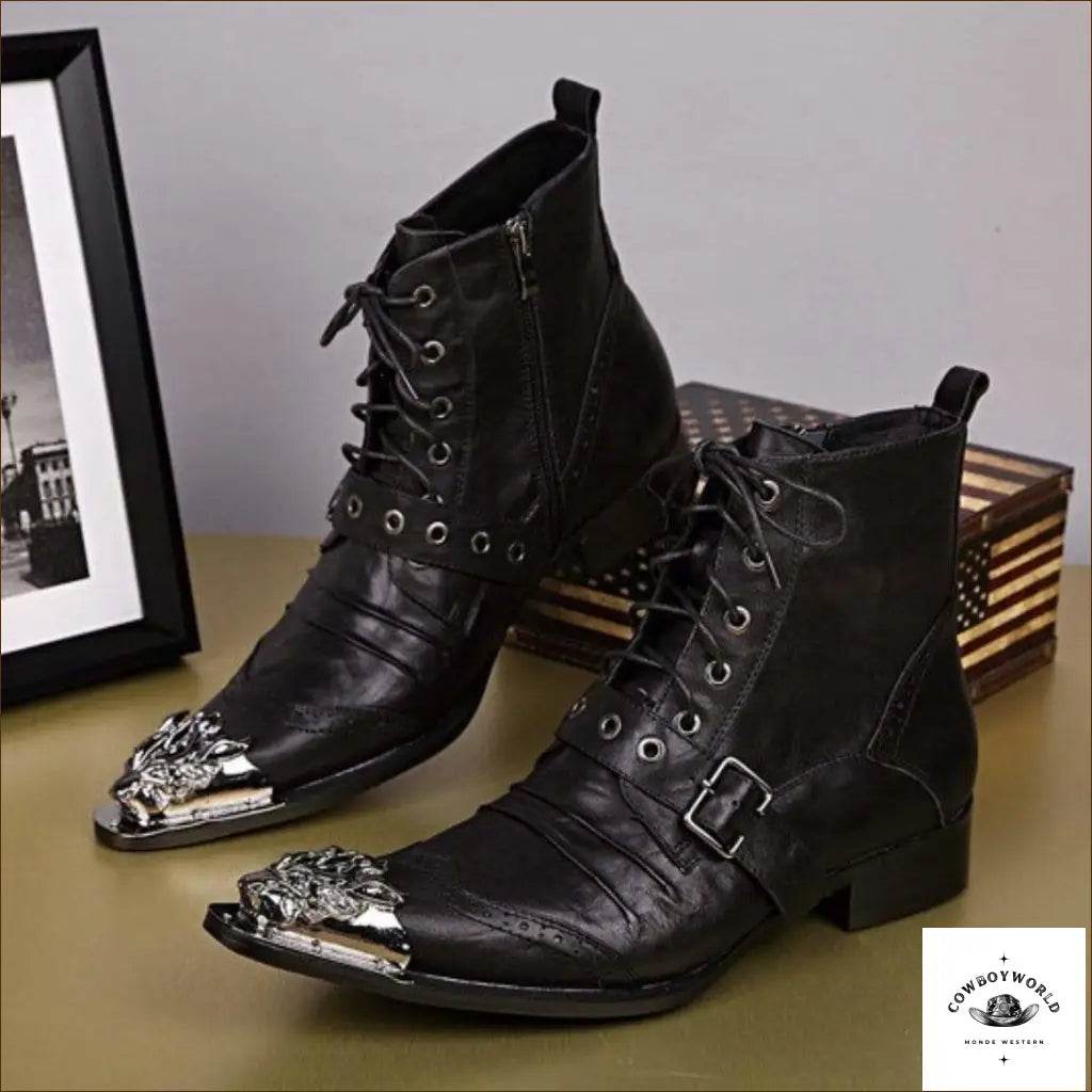 Bottines à Lacets Western - Cowboy World