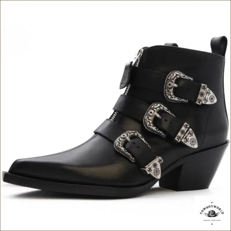 Bottines Avec Boucles Western - Cowboy World