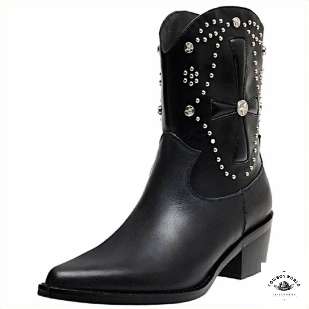 Bottines Blanches Cowboy Femme - Cowboy World