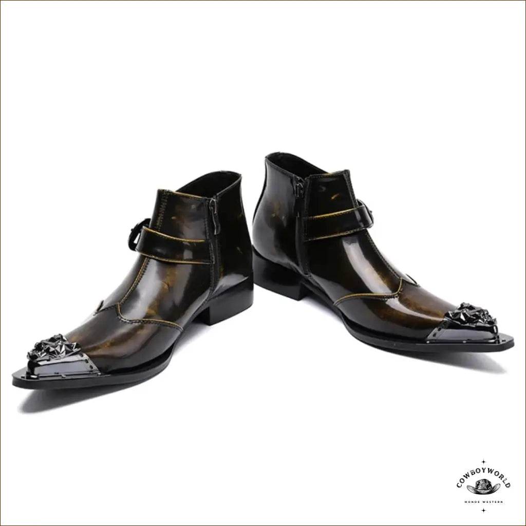 Bottines Cowboy Marron - Cowboy World