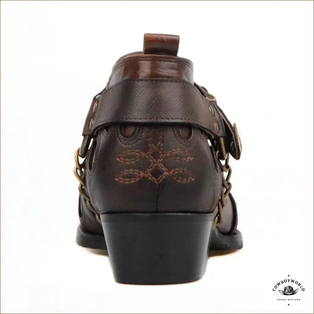 Bottines Cowboy Marrons - Cowboy World