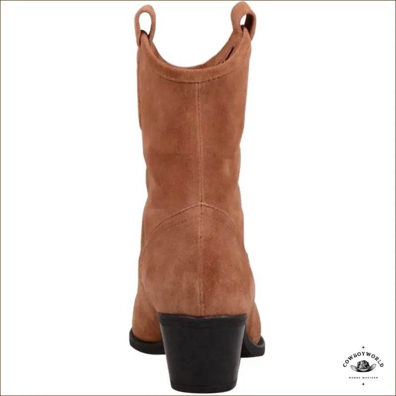 Bottines Daim Glamour Cowboy - Cowboy World