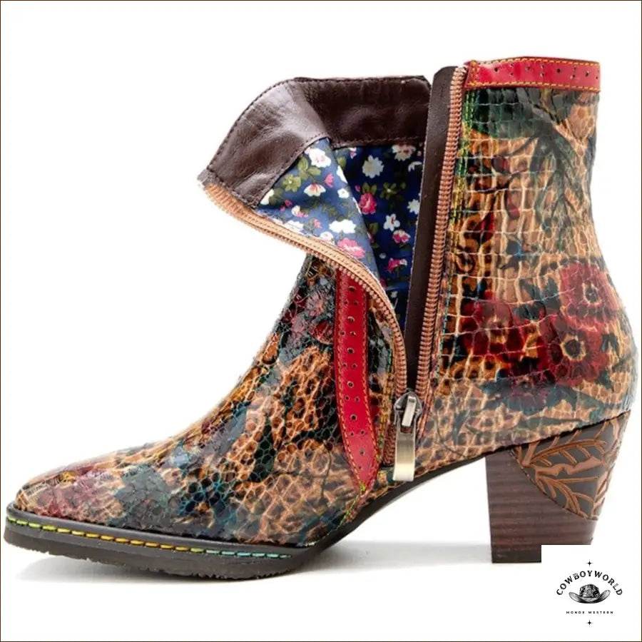 Bottines de Country Femme Cuir