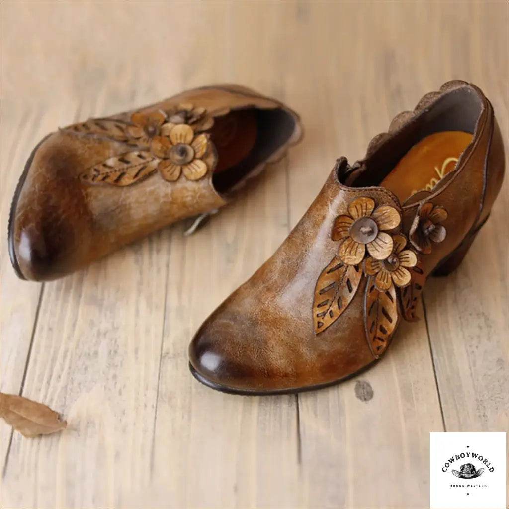 Bottines Femme Style Cowboy - Cowboy World