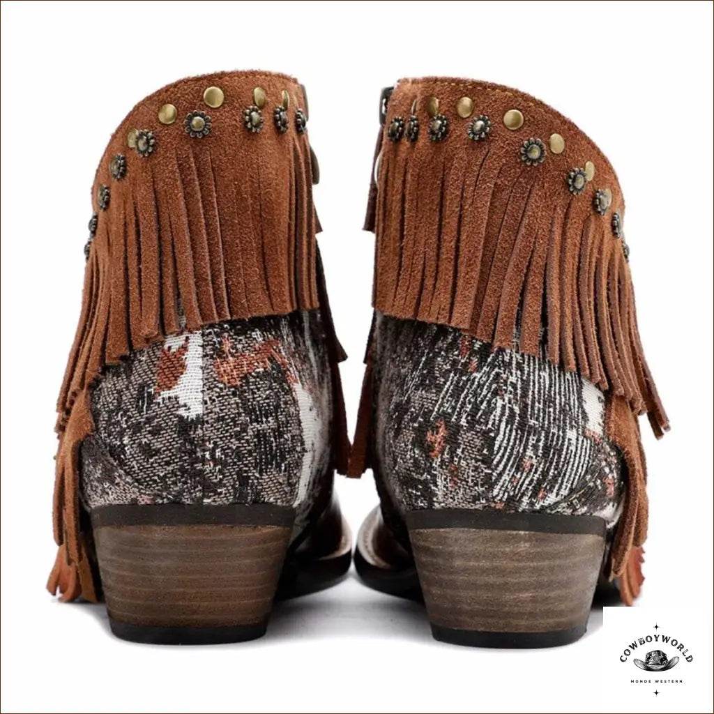 Bottines Style Cowboy Femme - Cowboy World