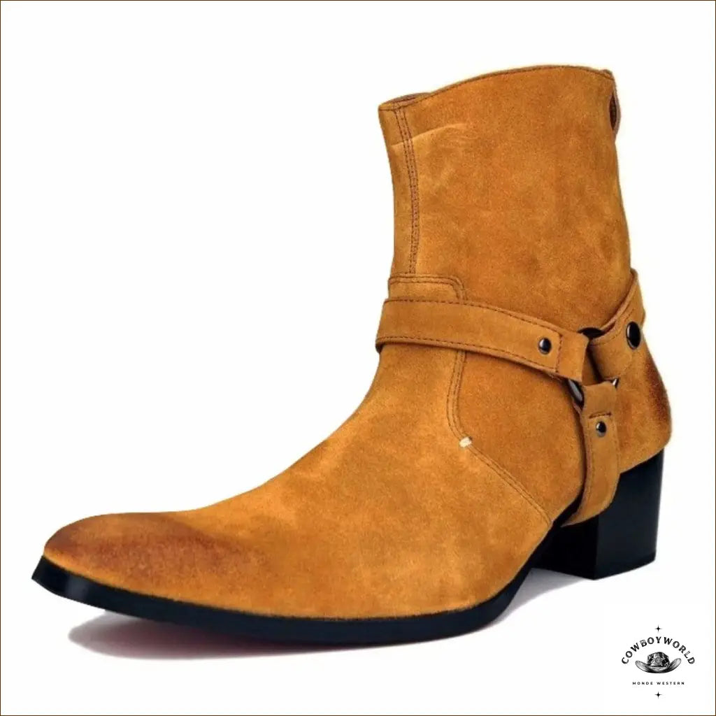 Bottines Western Camel