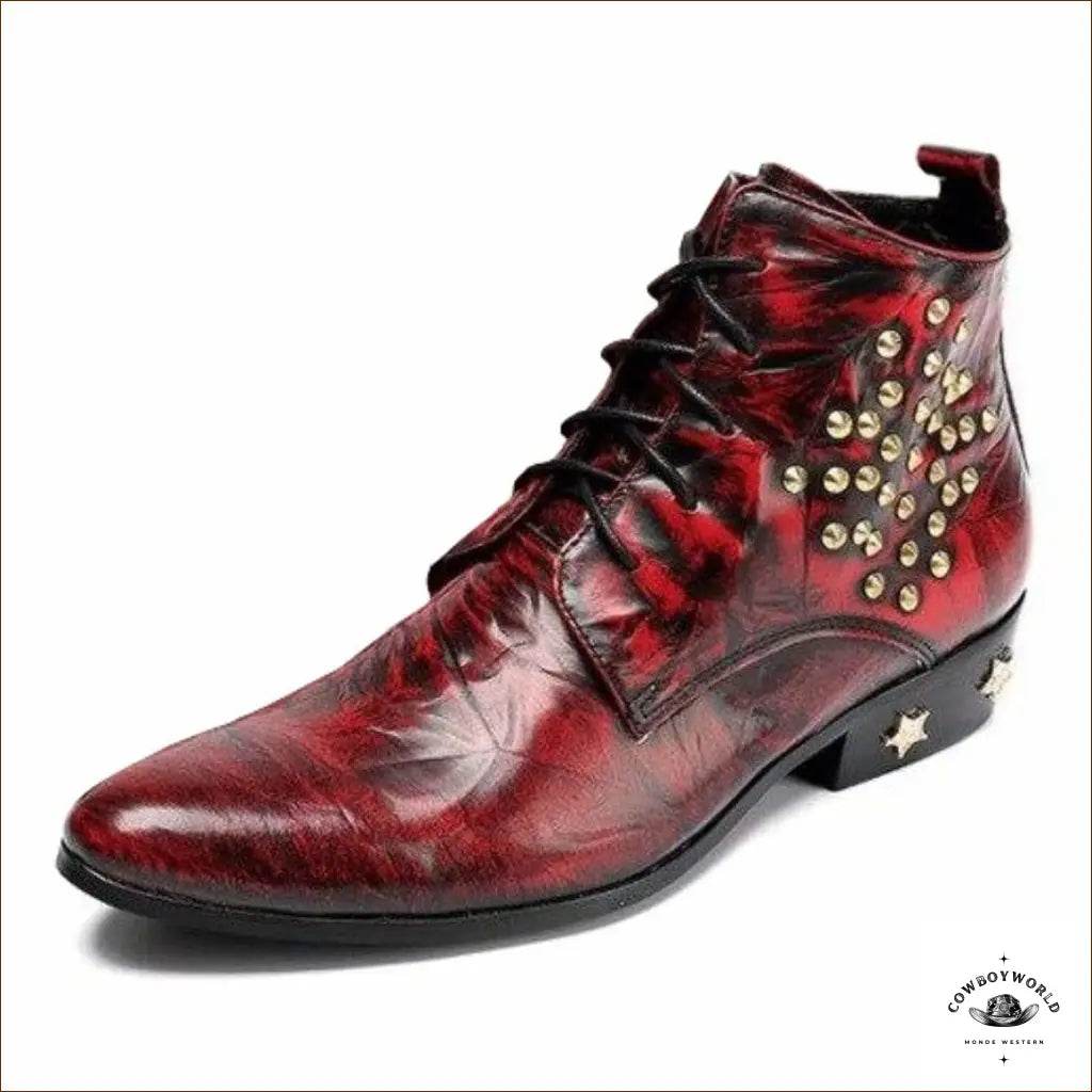 Bottines Western Cloutées - Cowboy World