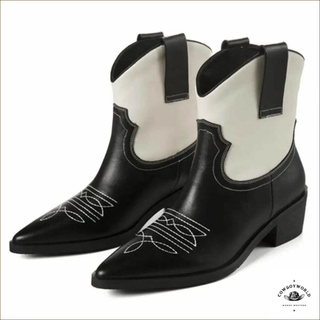 Bottines Western Cuir Femme - Cowboy World