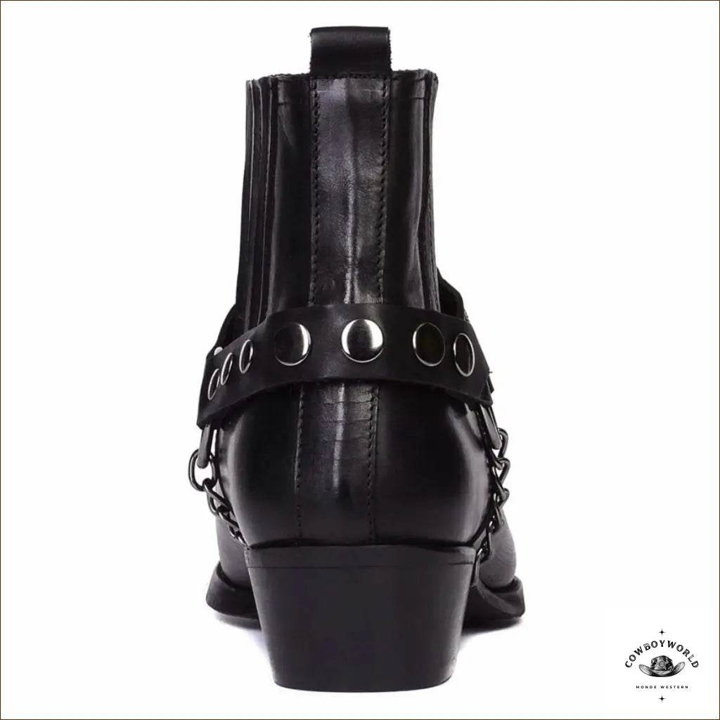 Bottines Western Cuir Homme - Cowboy World