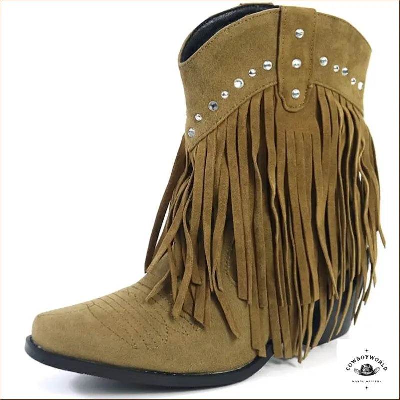 Bottines Western Daim - Cowboy World