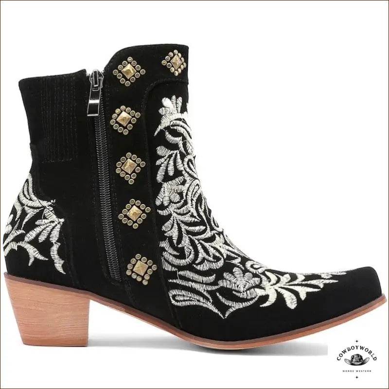 Bottines Western Marron - Cowboy World