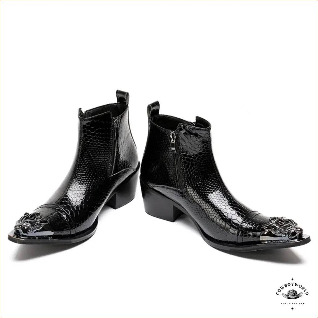 Bottines Western Noires - Cowboy World