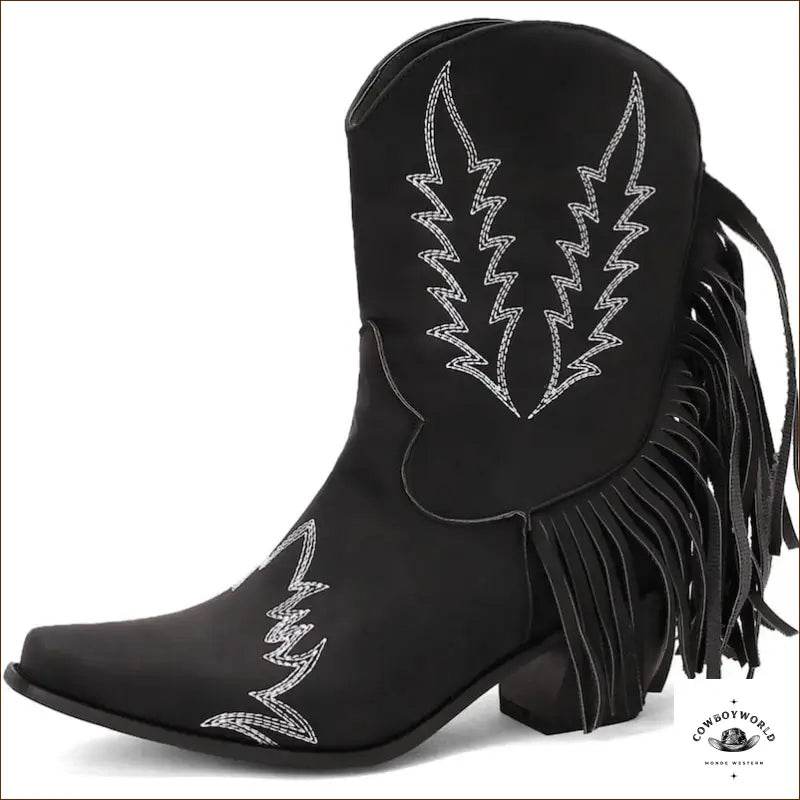 Bottines Western Rouge - Cowboy World