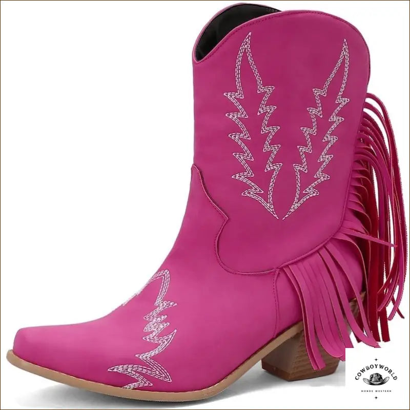 Bottines Western Rouge