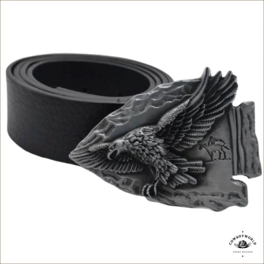 Boucle de Ceinture Aigle Indien - Cowboy World