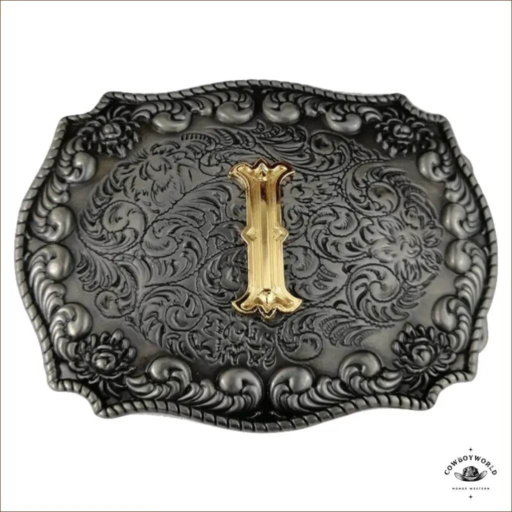 Boucle de Ceinture Alphabet - Cowboy World