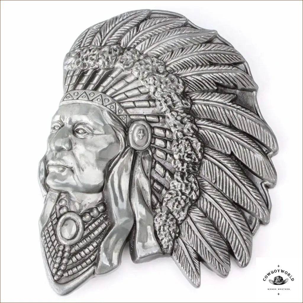 Boucle de Ceinture Amérindienne - Cowboy World